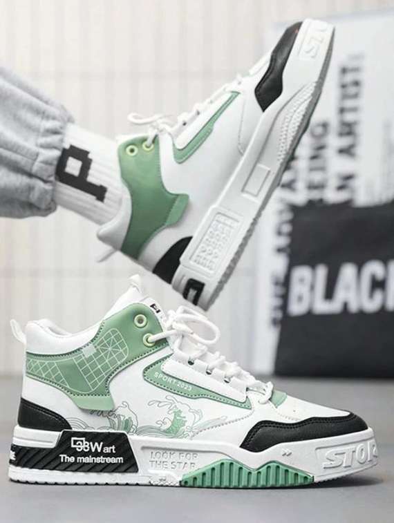 men color block lace up sneaker - 22520901 -  Standard Image - 4