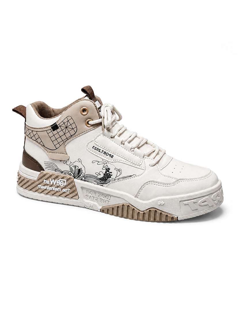 men brown lace up sneaker - 22520902 -  Standard Image - 1