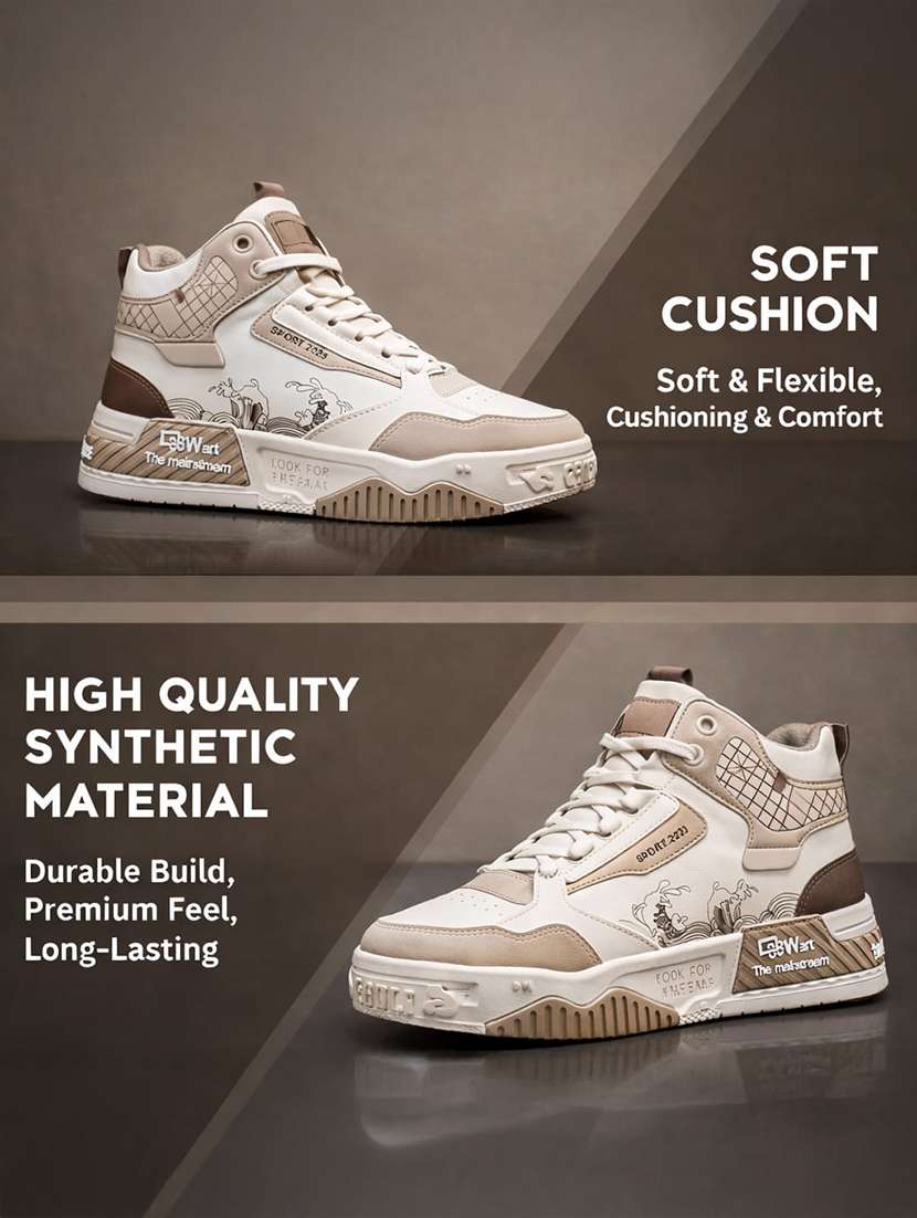 men brown lace up sneaker - 22520902 -  Standard Image - 4