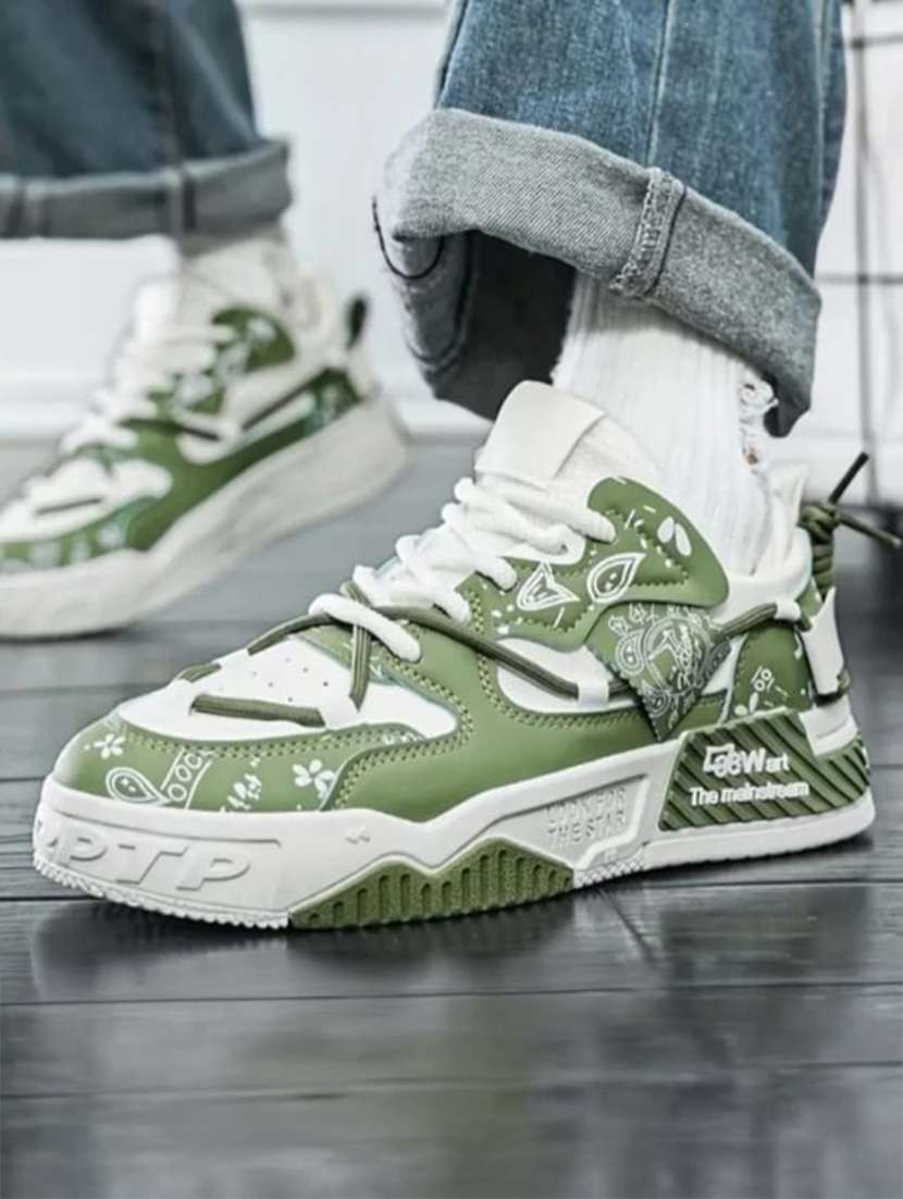 men color block lace up sneaker - 22520908 -  Standard Image - 1