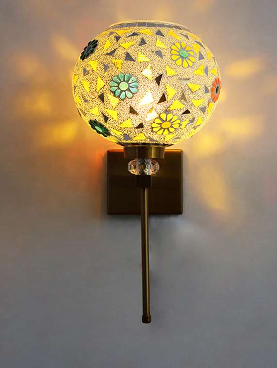 white tipni colourful glass crystal wall light - 22520927 -  Standard Image - 1