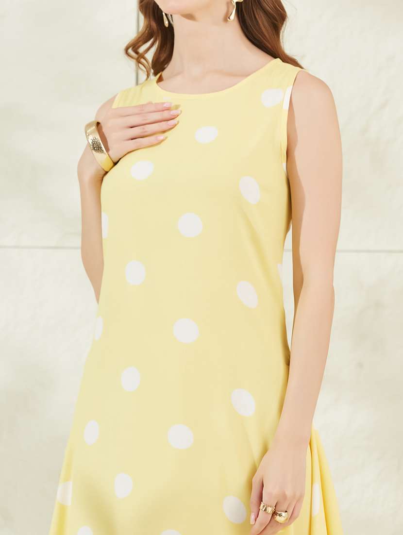 Women Printed Sleeveless Asymmetric Dress - 22520941 -  Standard Image - 1