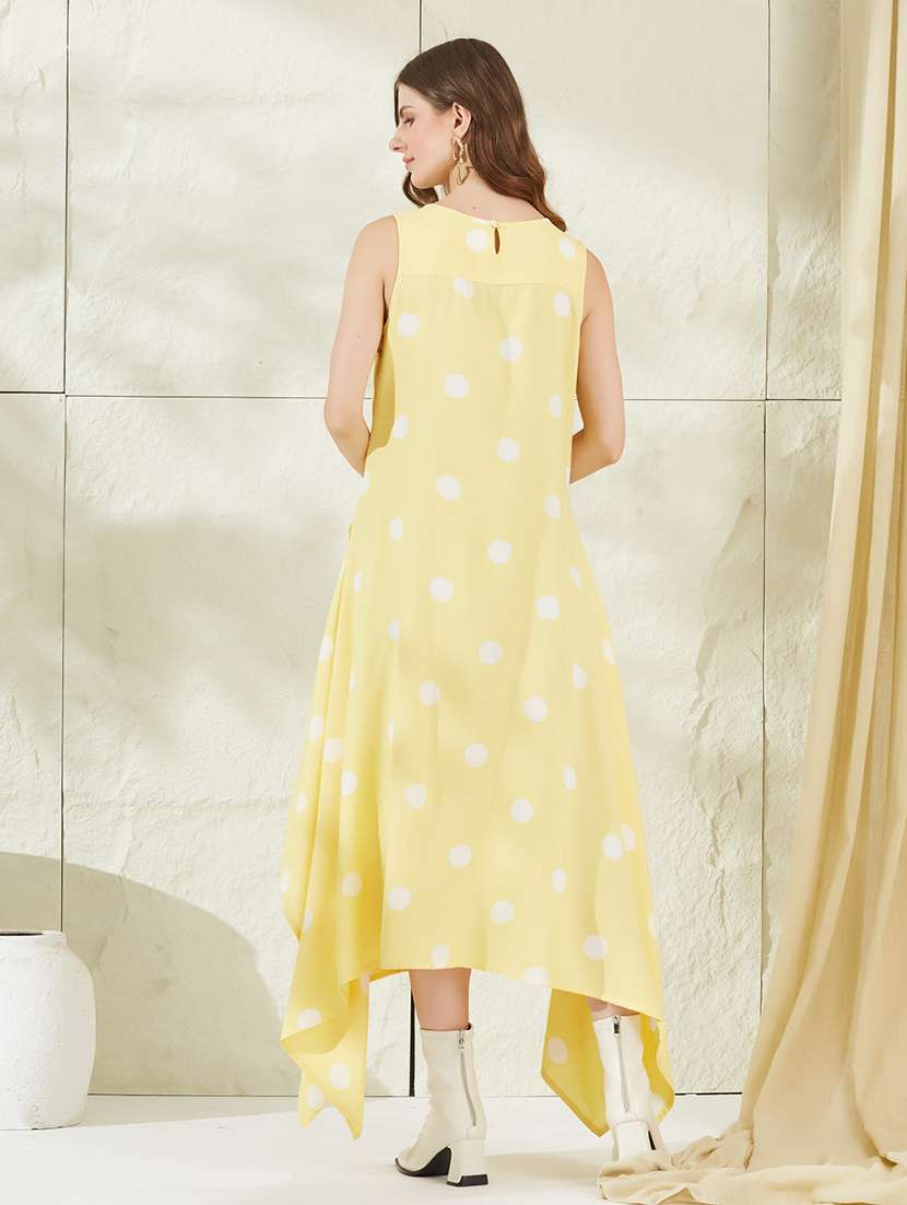 Women Printed Sleeveless Asymmetric Dress - 22520941 -  Standard Image - 4