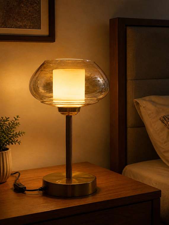 amber kachori vintage table lamp - 22520958 -  Standard Image - 1