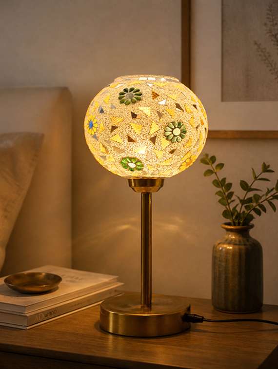 boho mosaic flower table lamp - 22520960 -  Standard Image - 1