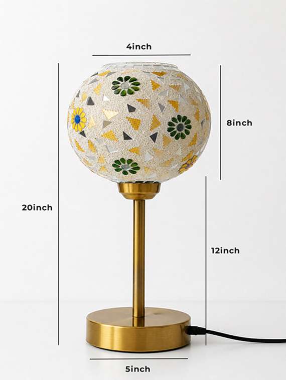 boho mosaic flower table lamp - 22520960 -  Standard Image - 4