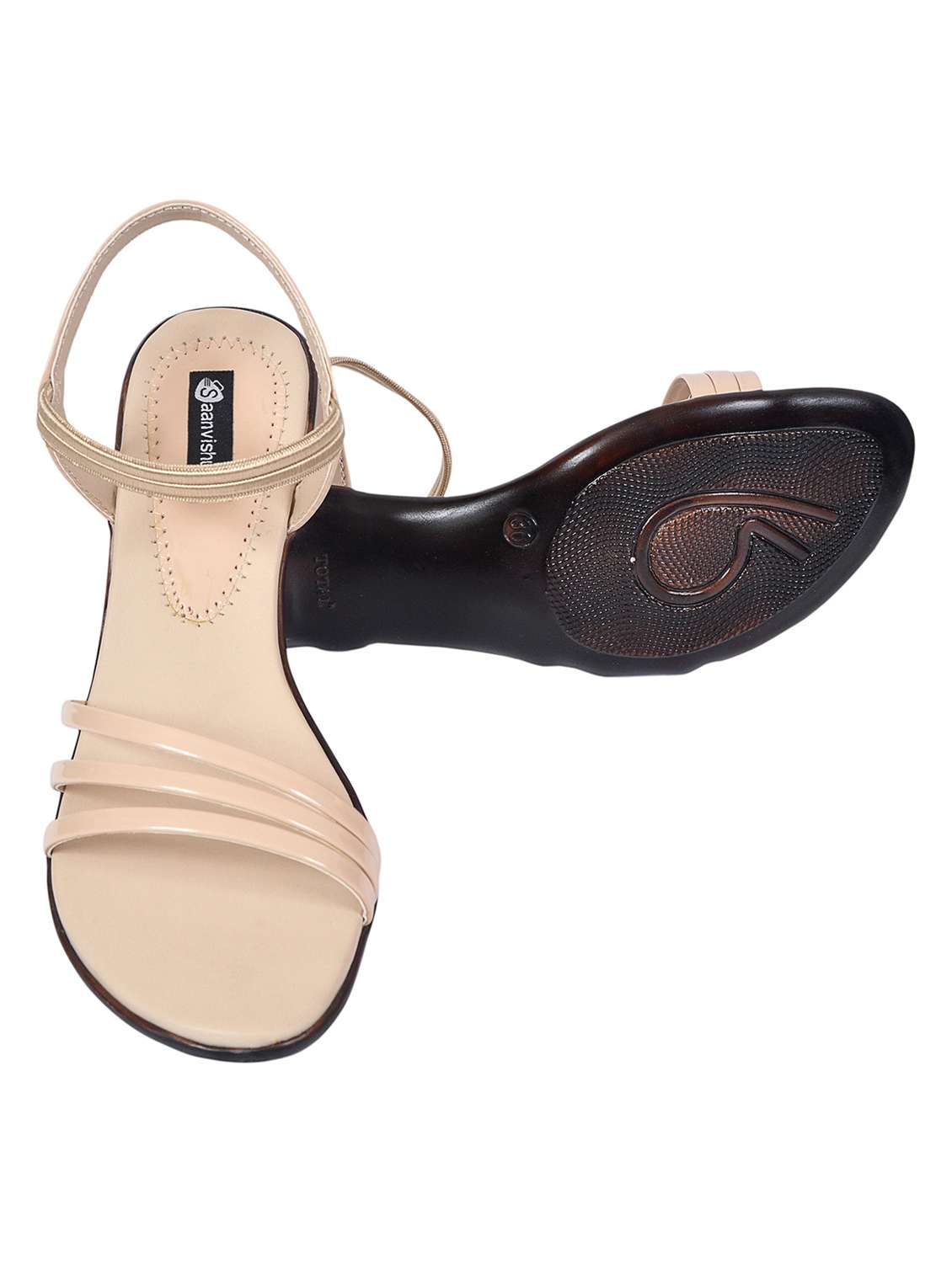 Women Solid Ankle Strap Sandal - 22520989 -  Standard Image - 1