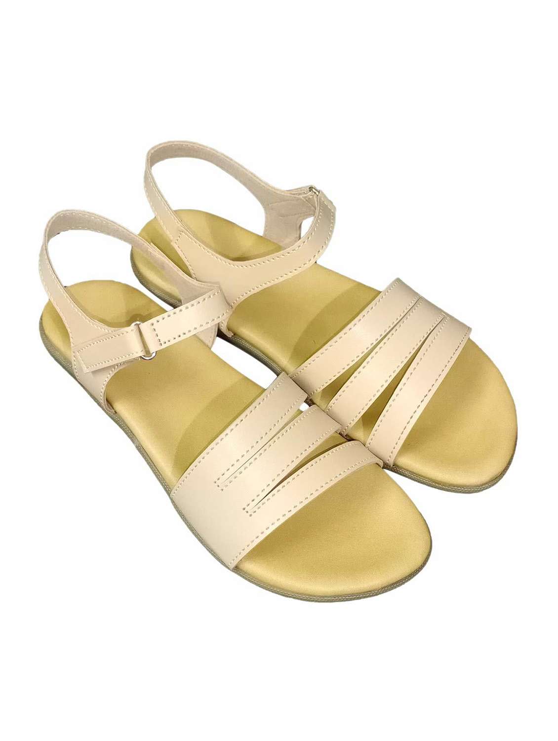 women solid ankle strap sandal