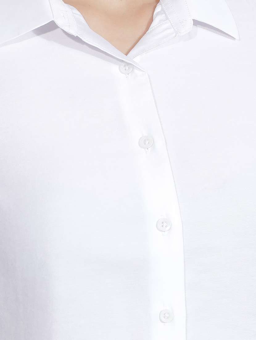 Women Solid Collared Regular Shirt - 22521041 -  Standard Image - 1