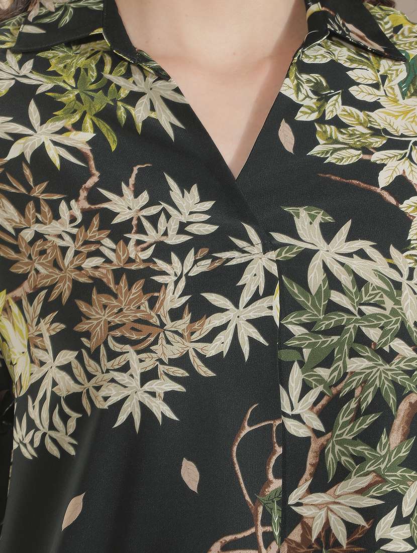 Women Printed Collared Regular Top - 22521076 -  Standard Image - 1