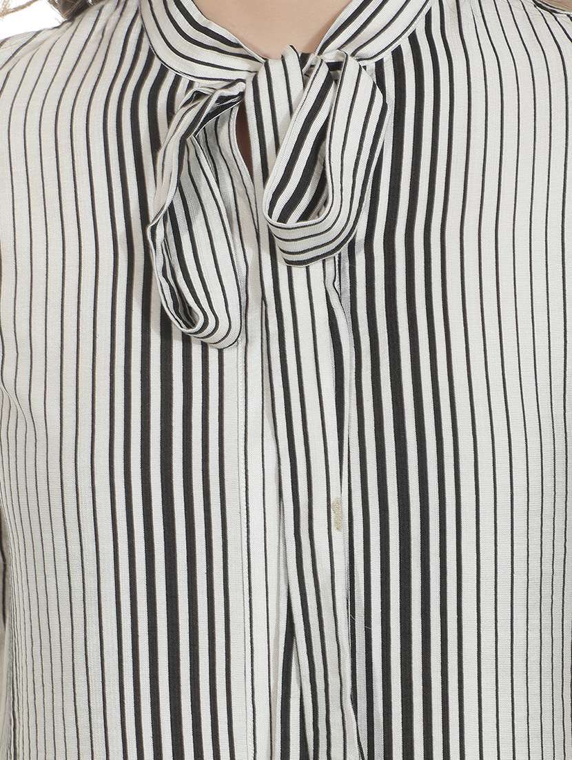 Women Printed Tie Up Neck Regular Top - 22521078 -  Standard Image - 1