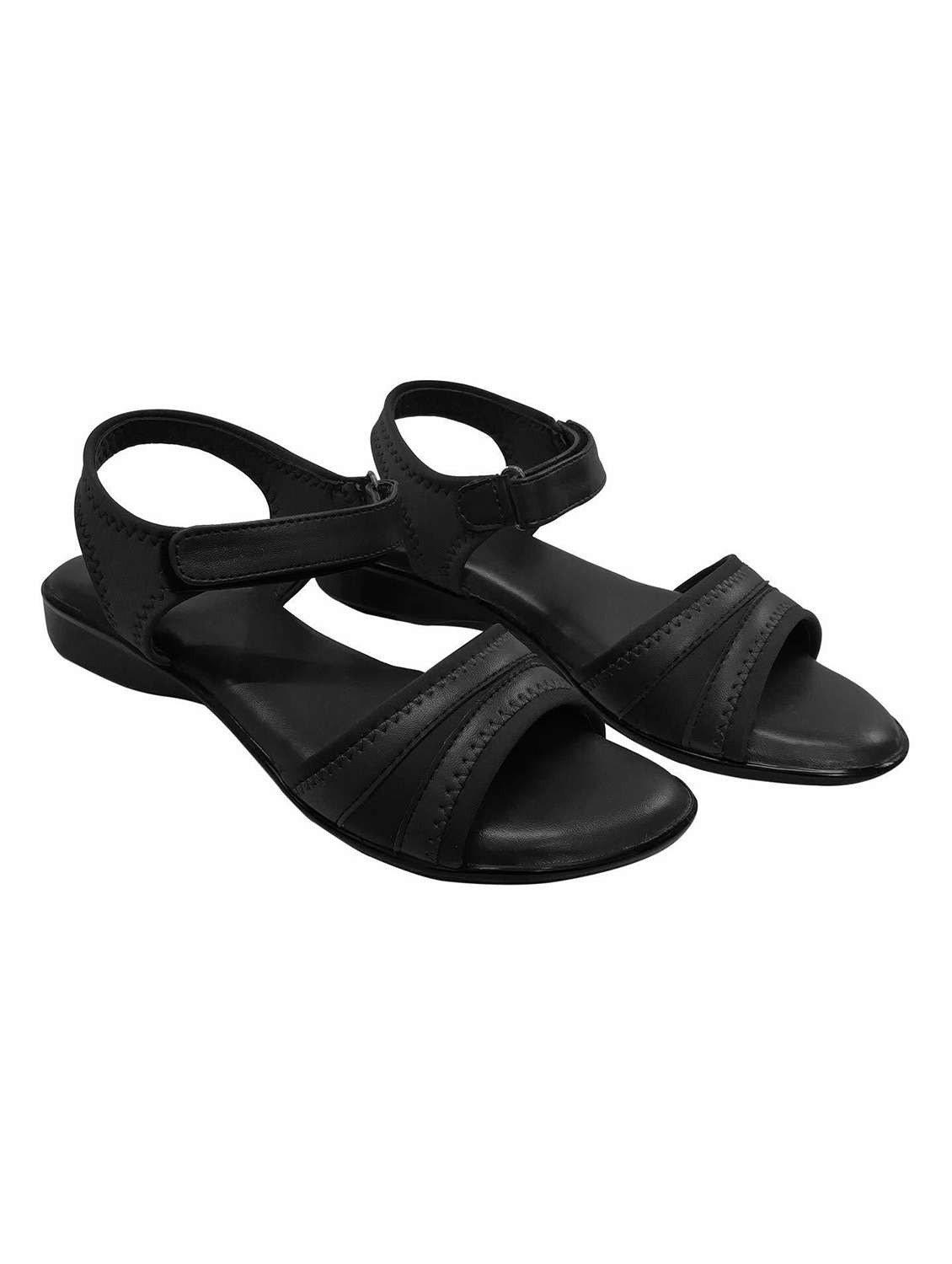 women solid ankle strap sandal