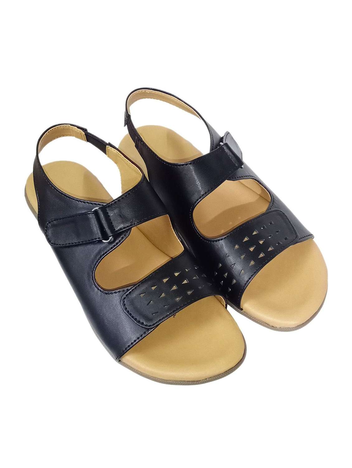 women cutwork ankle strap sandal