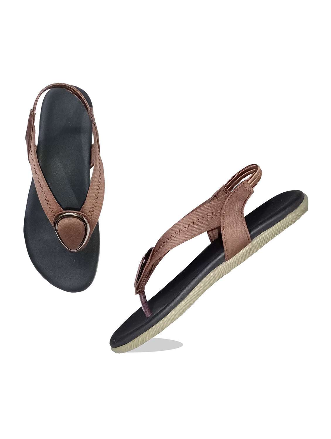 women embellished back strap sandal - 22521154 -  Standard Image - 1