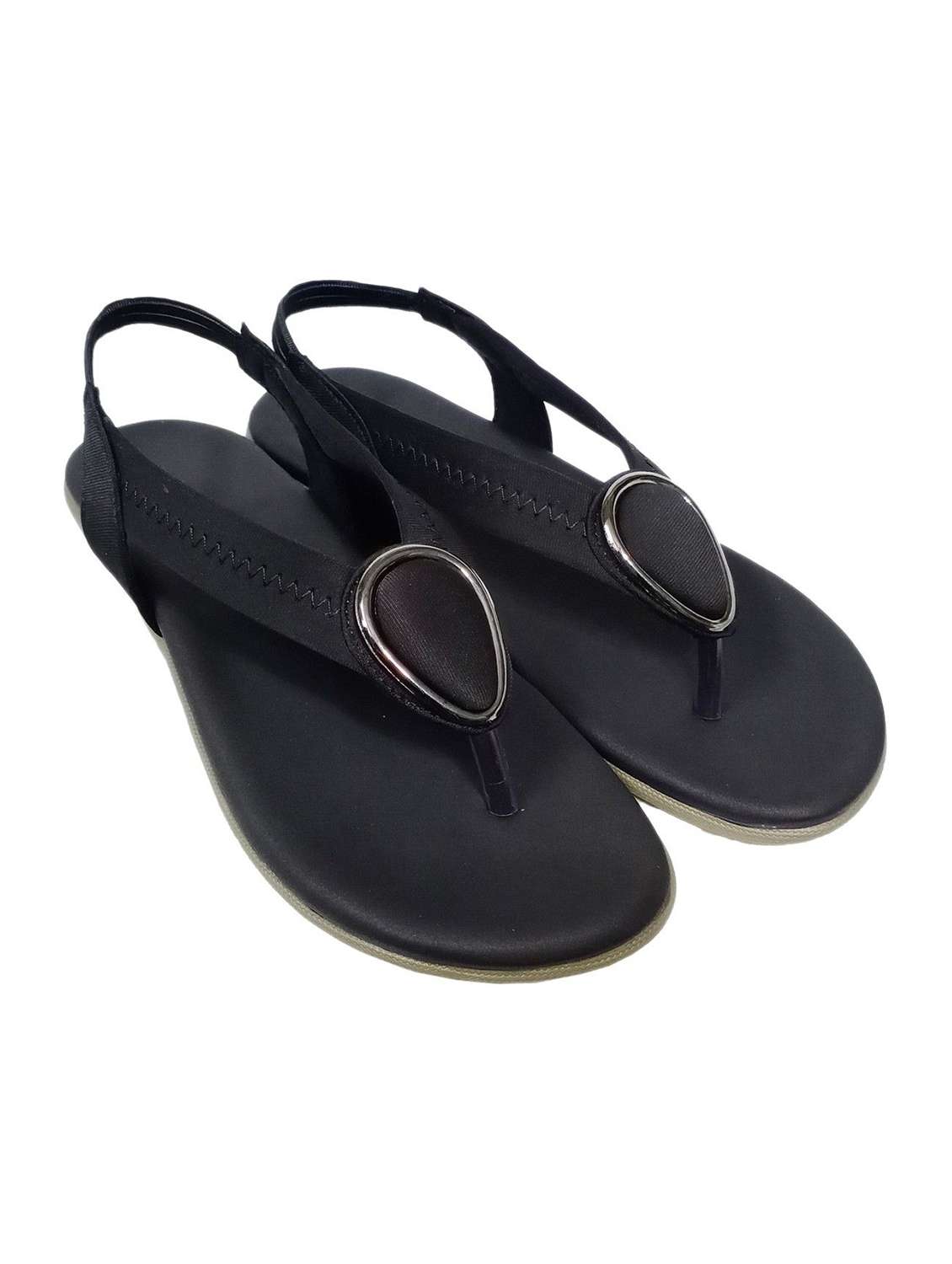 women embellished back strap sandal