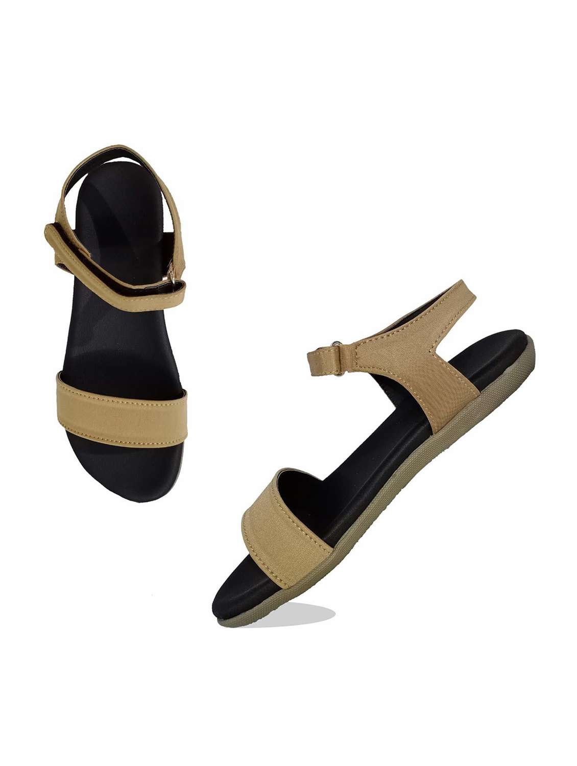 women solid ankle strap sandal - 22521157 -  Standard Image - 1