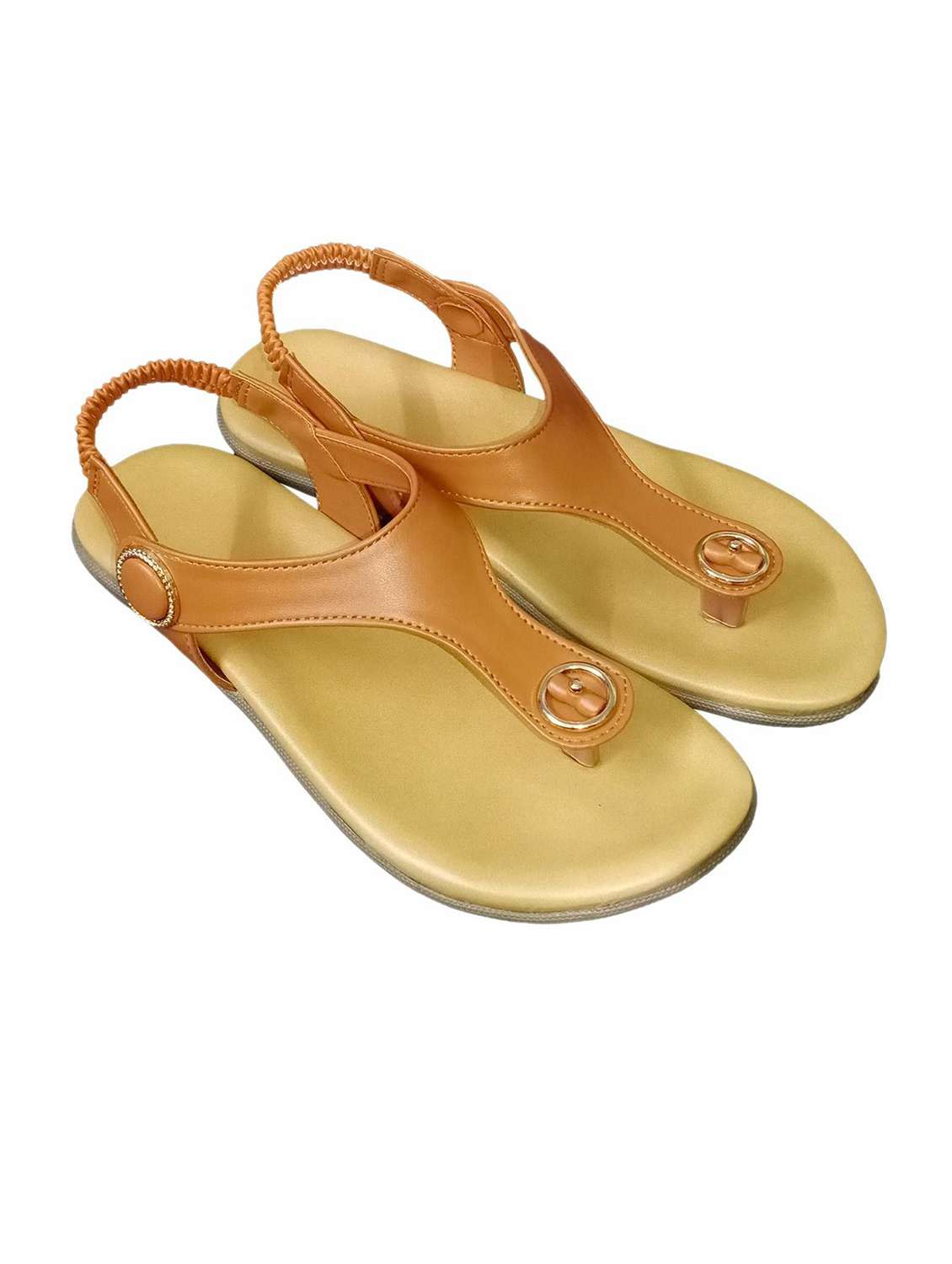 women solid ankle strap sandal