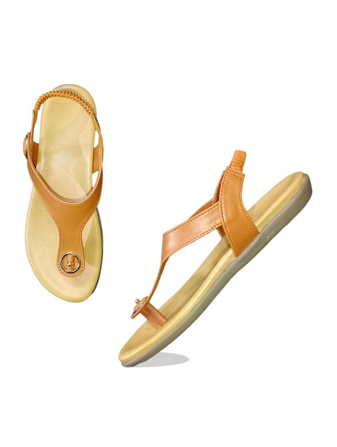 Women Solid Ankle Strap Sandal - 22521163 -  Standard Image - 1