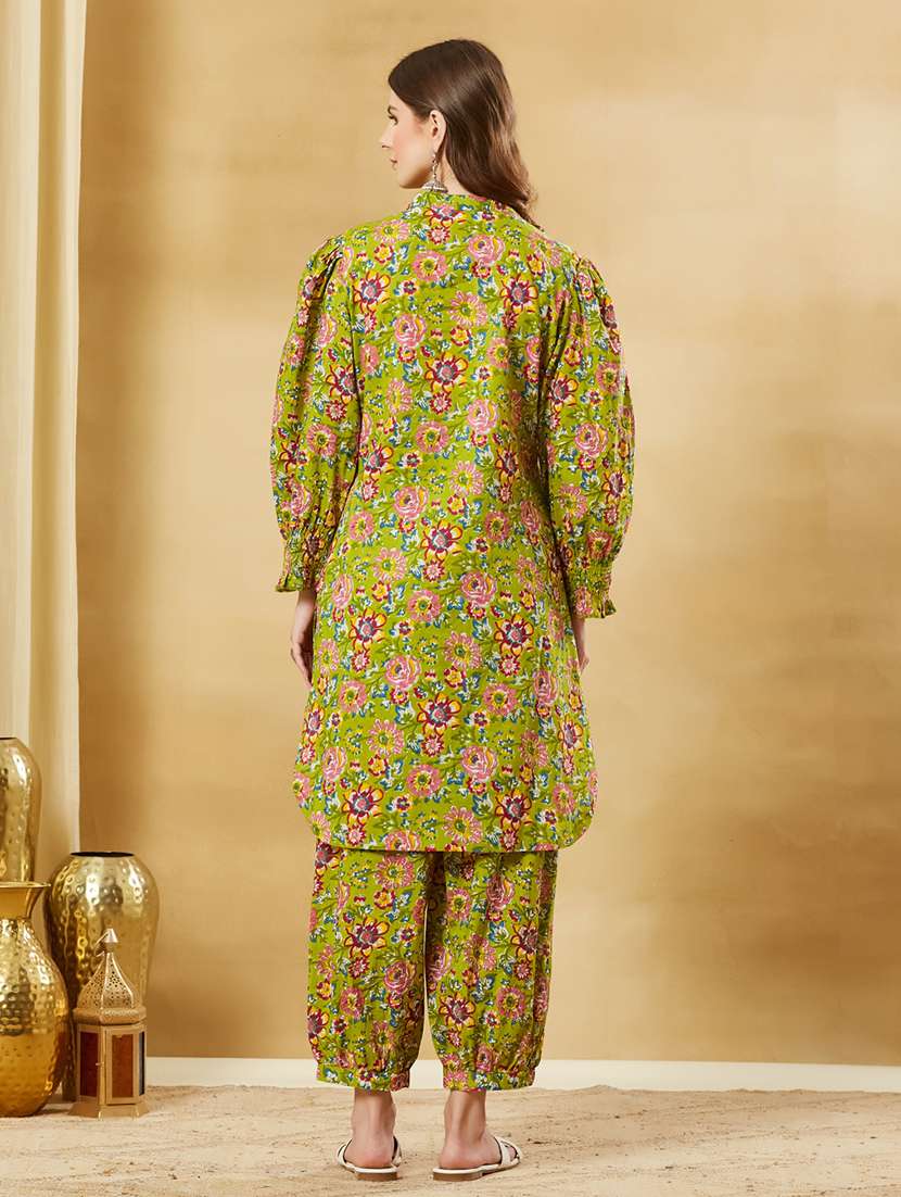women printed long sleeves kurta salwar set - 22521180 -  Standard Image - 4