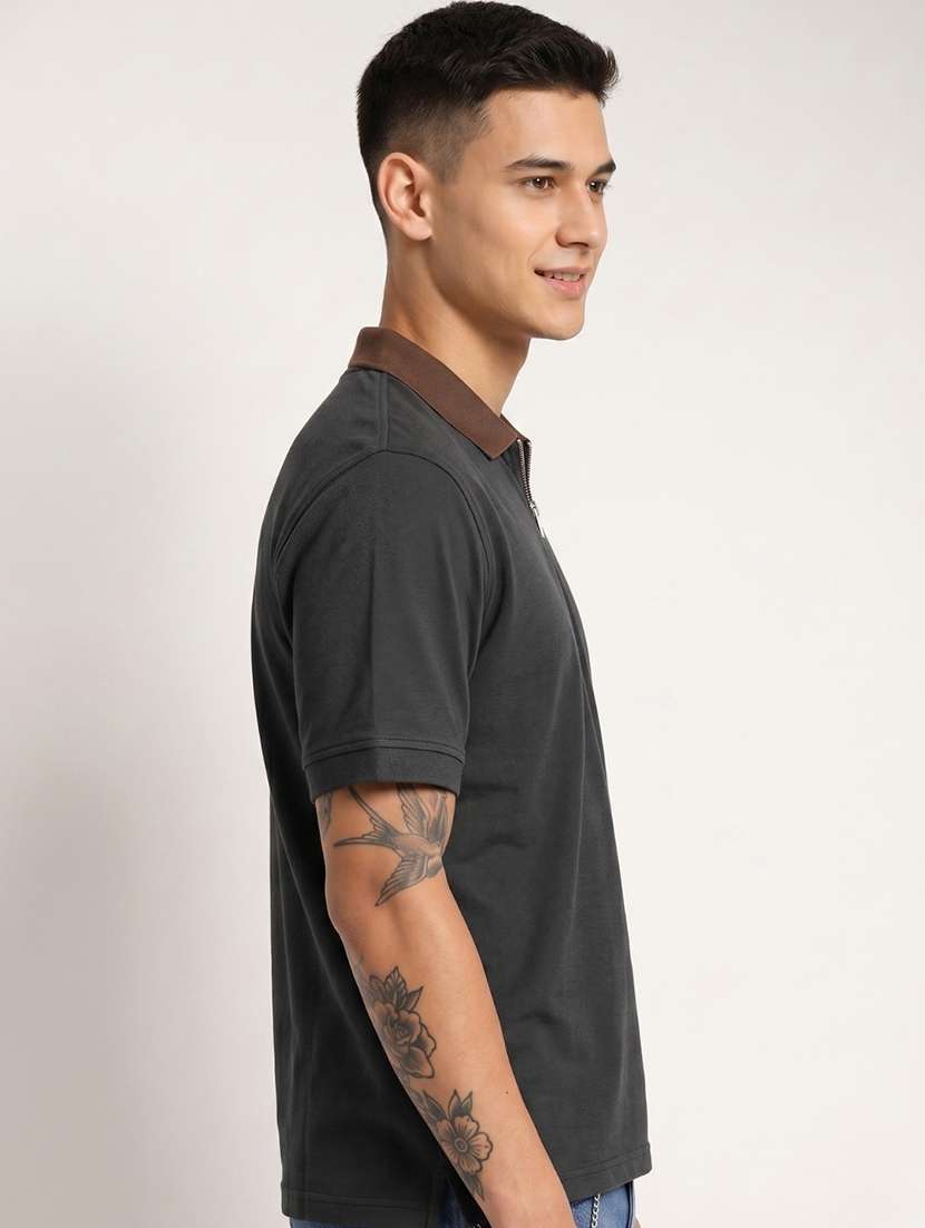 men solid short sleeve regular fit polo t-shirt - 22521273 -  Standard Image - 1