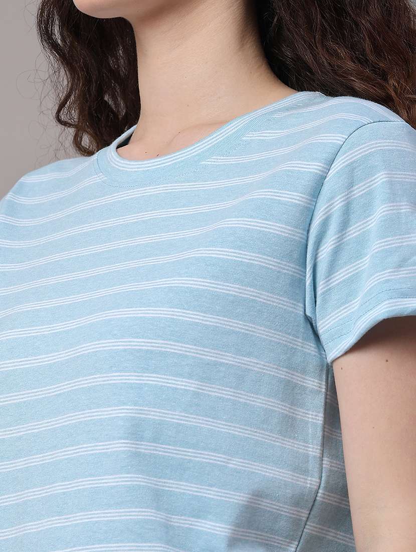 women printed round neck regular t-shirt - 22522385 -  Standard Image - 1