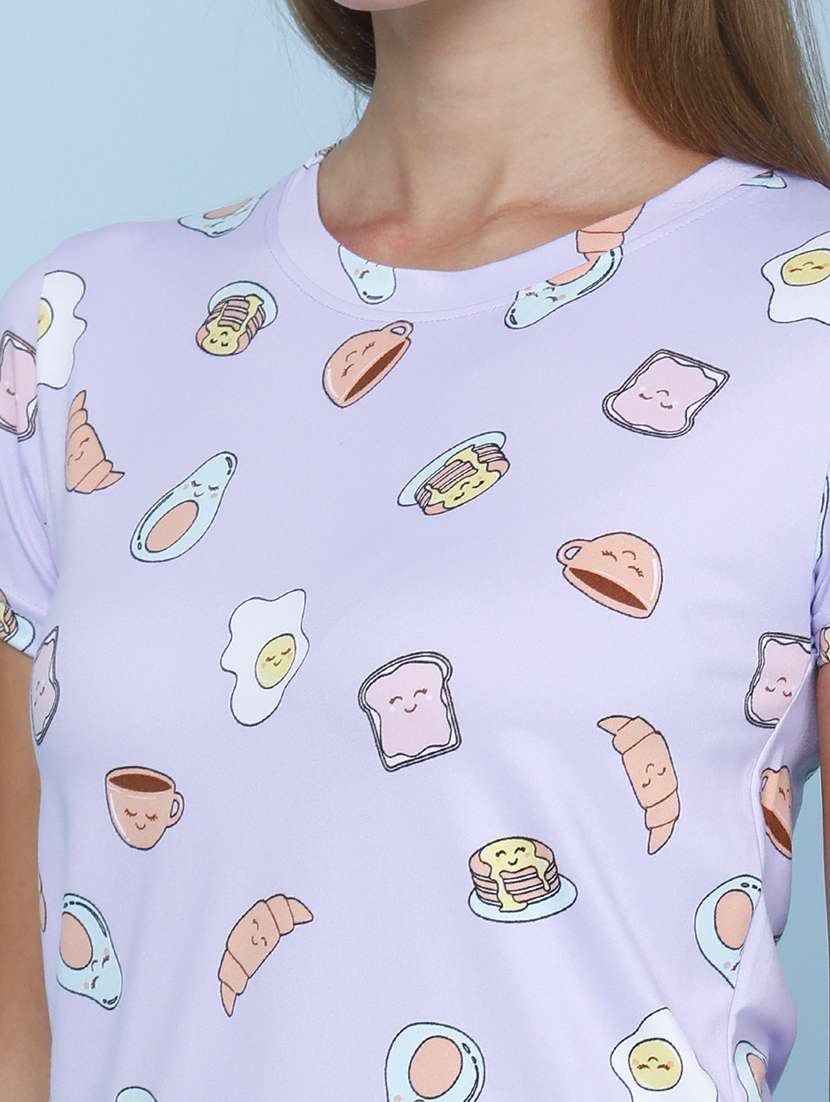 Women Printed Short Sleeve T-shirt - 22522397 -  Standard Image - 1