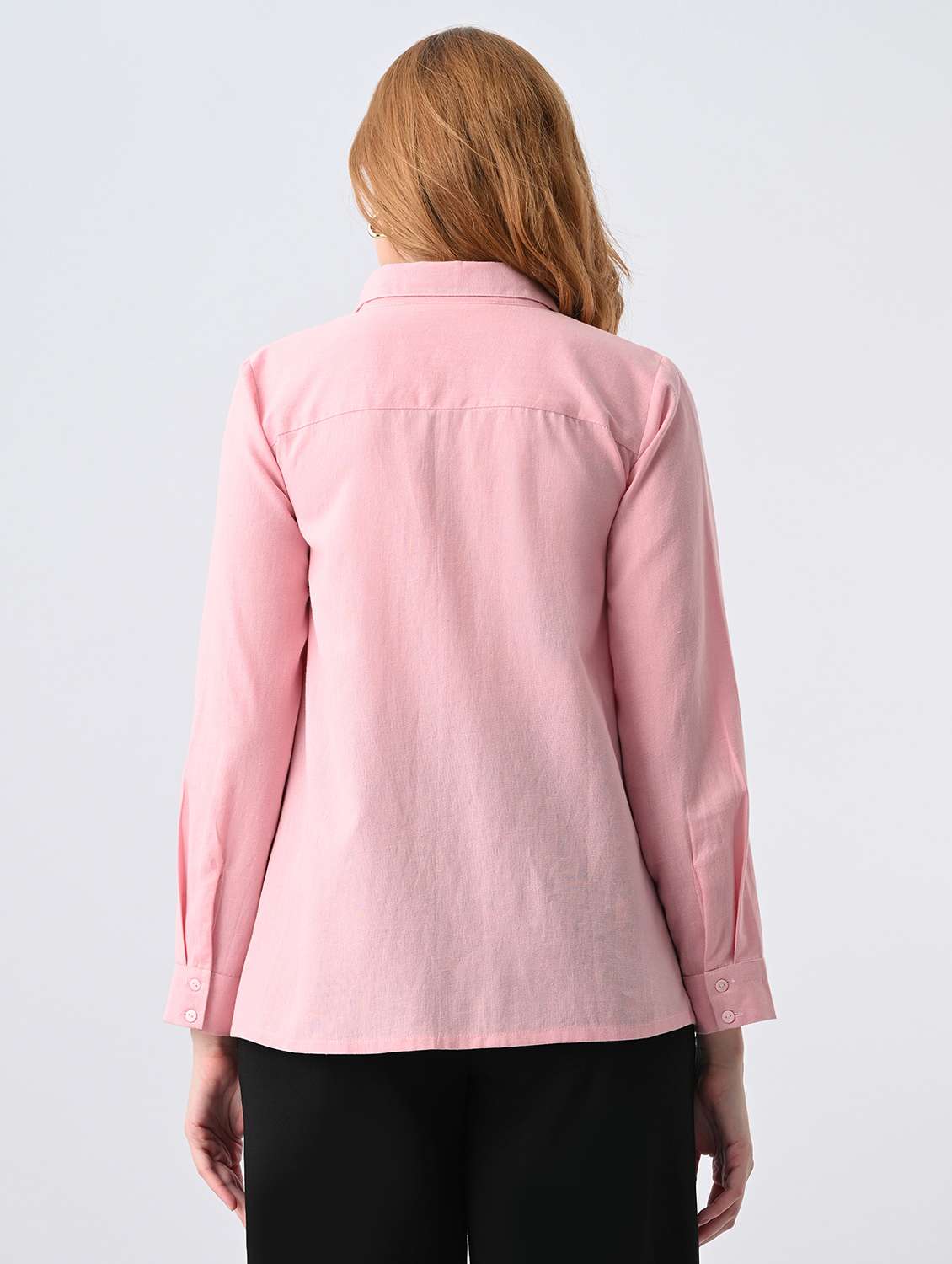 Women Solid Collared Formal Shirt - 22522611 -  Standard Image - 4