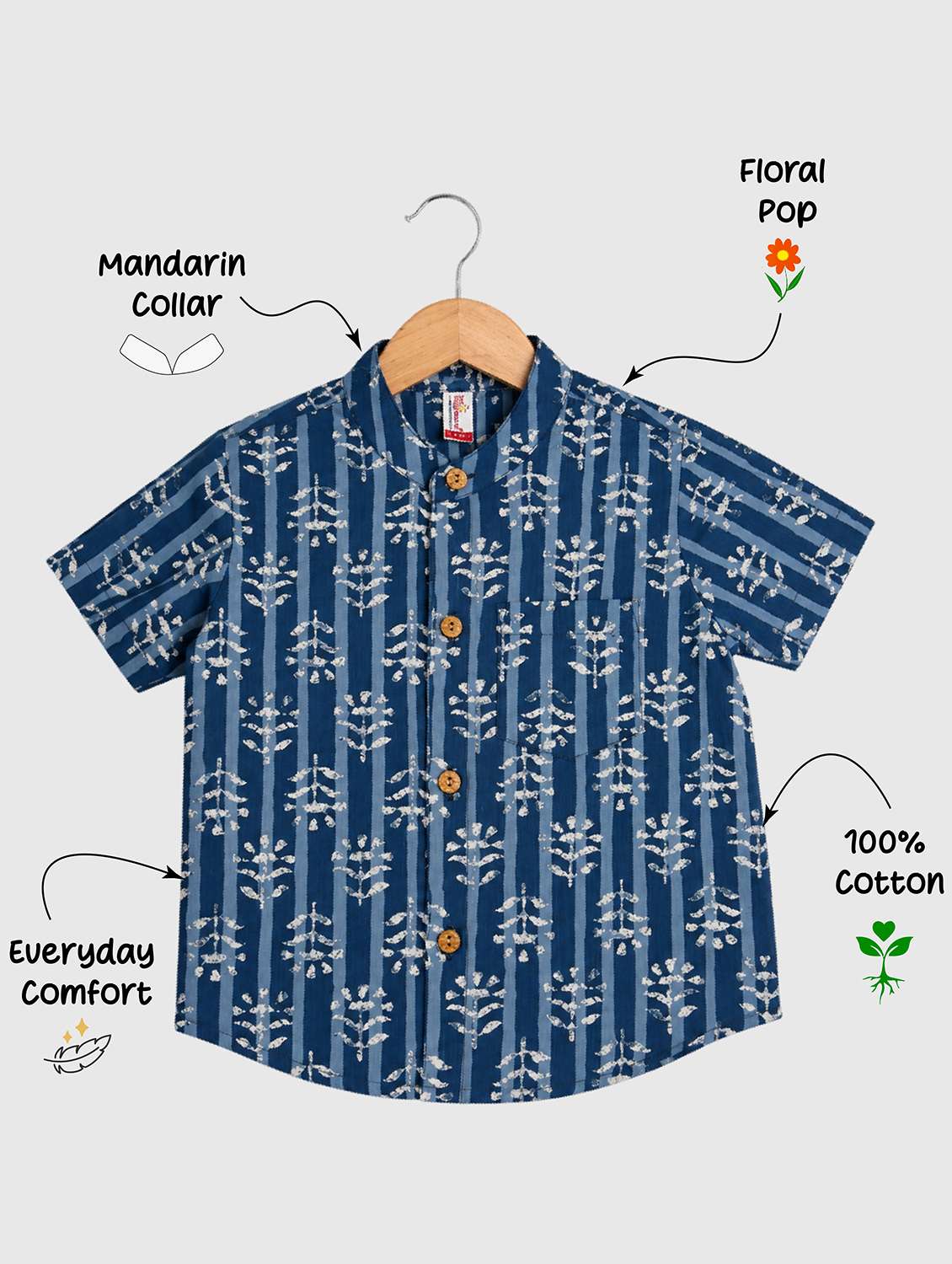 boys printed short sleeves shirt - 22522675 -  Standard Image - 4