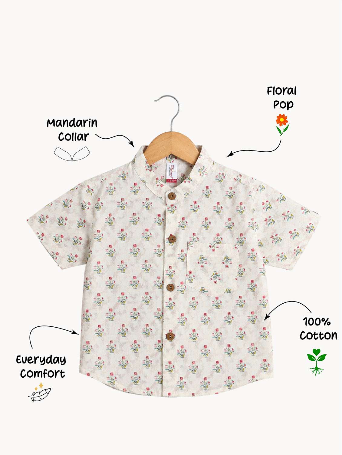 boys printed short sleeves shirt - 22522676 -  Standard Image - 4
