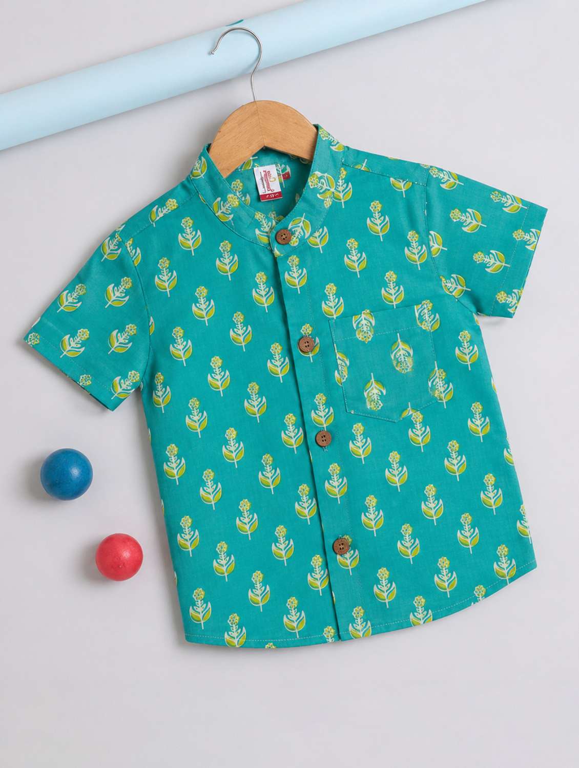boys printed short sleeves shirt - 22522678 -  Standard Image - 1