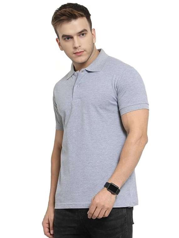 men solid short sleeves polo t-shirt - 22522698 -  Standard Image - 1