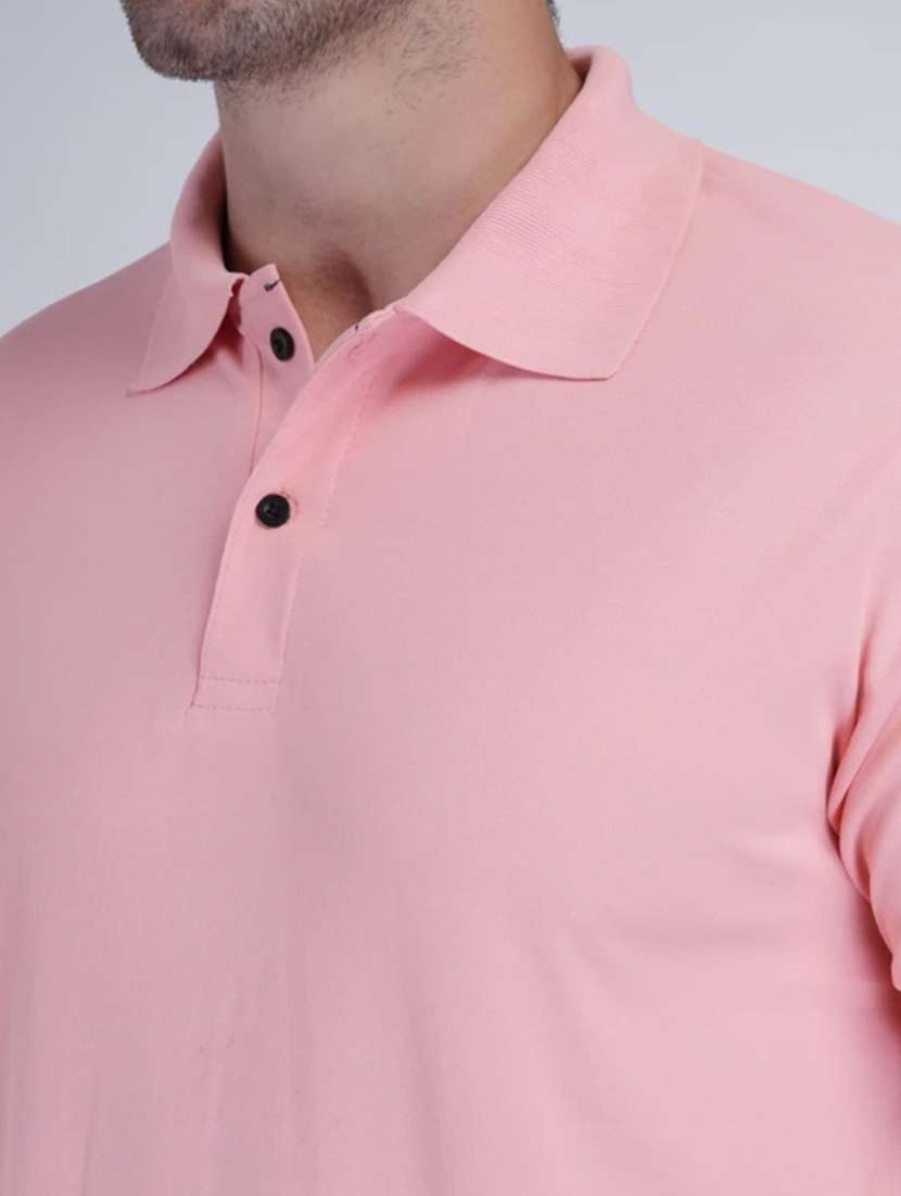 men solid short sleeves polo t-shirt - 22522699 -  Standard Image - 1