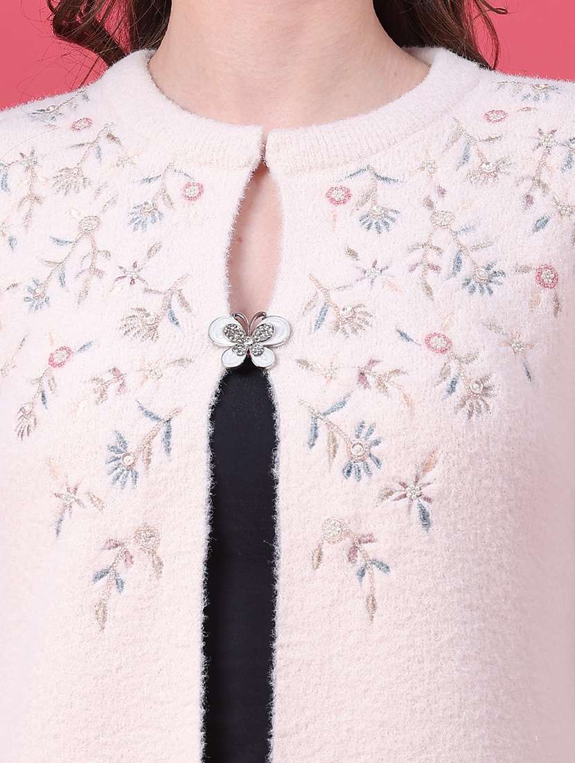 Women Embroidered Long Sleeves Regular Cardigan - 22523067 -  Standard Image - 1