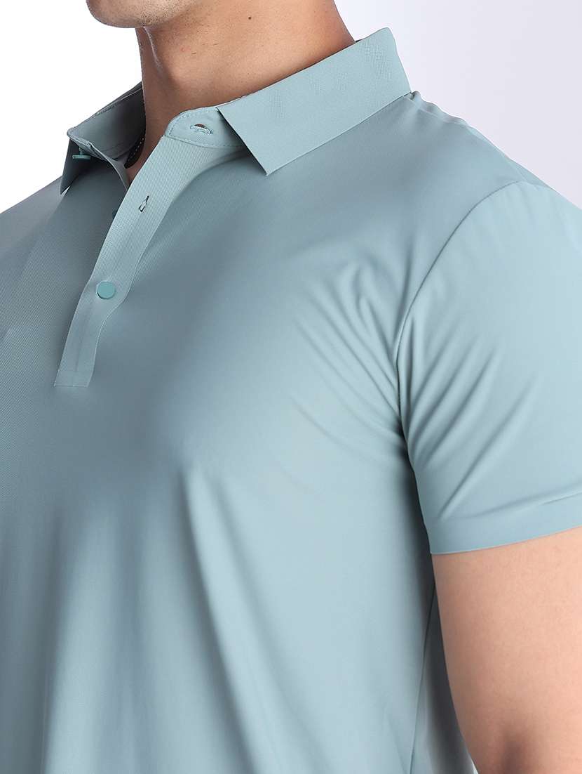 men solid short sleeve slim fit polo t-shirt - 22523198 -  Standard Image - 1