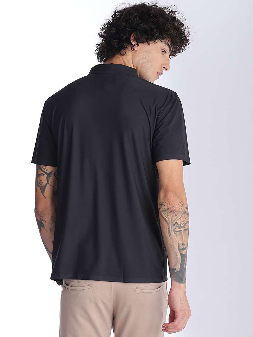 men solid short sleeve regular fit polo t-shirt - 22523199 -  Standard Image - 4