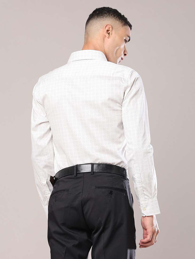 Men Printed Long Sleeves Formal Shirt - 22523217 -  Standard Image - 4