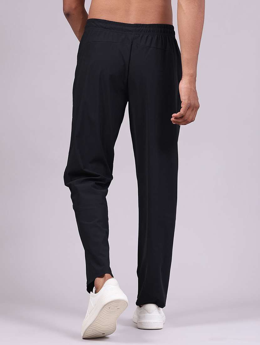 Men Solid Mid Rise Regular Fit Track Pant - 22524014 -  Standard Image - 4
