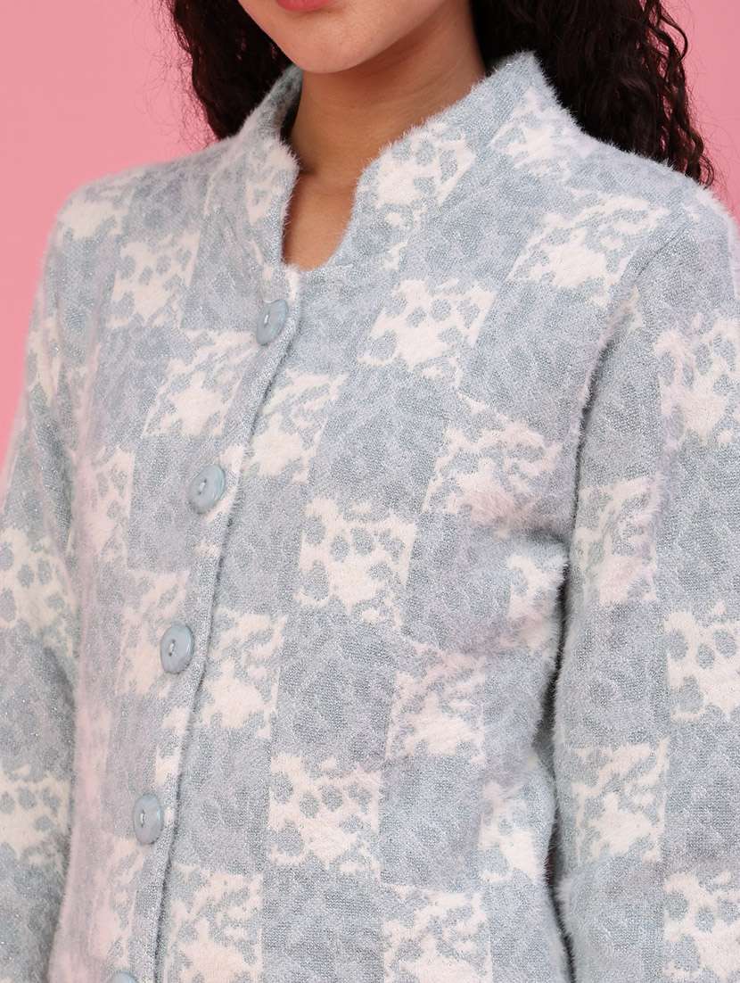 Men Printed Long Sleeves Regular Fit Cardigan - 22524189 -  Standard Image - 1