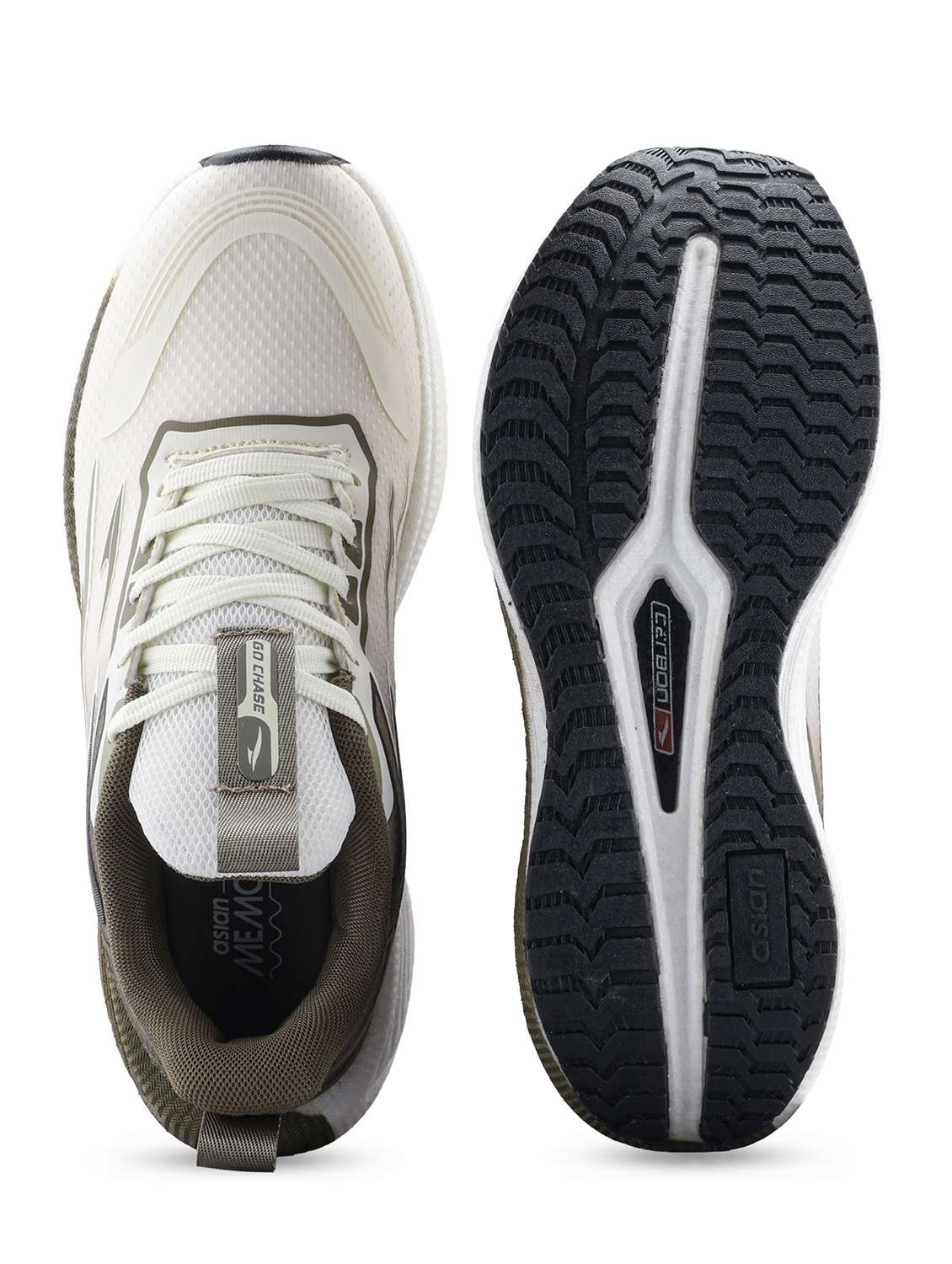 men beige lace up sport shoe - 22524317 -  Standard Image - 4