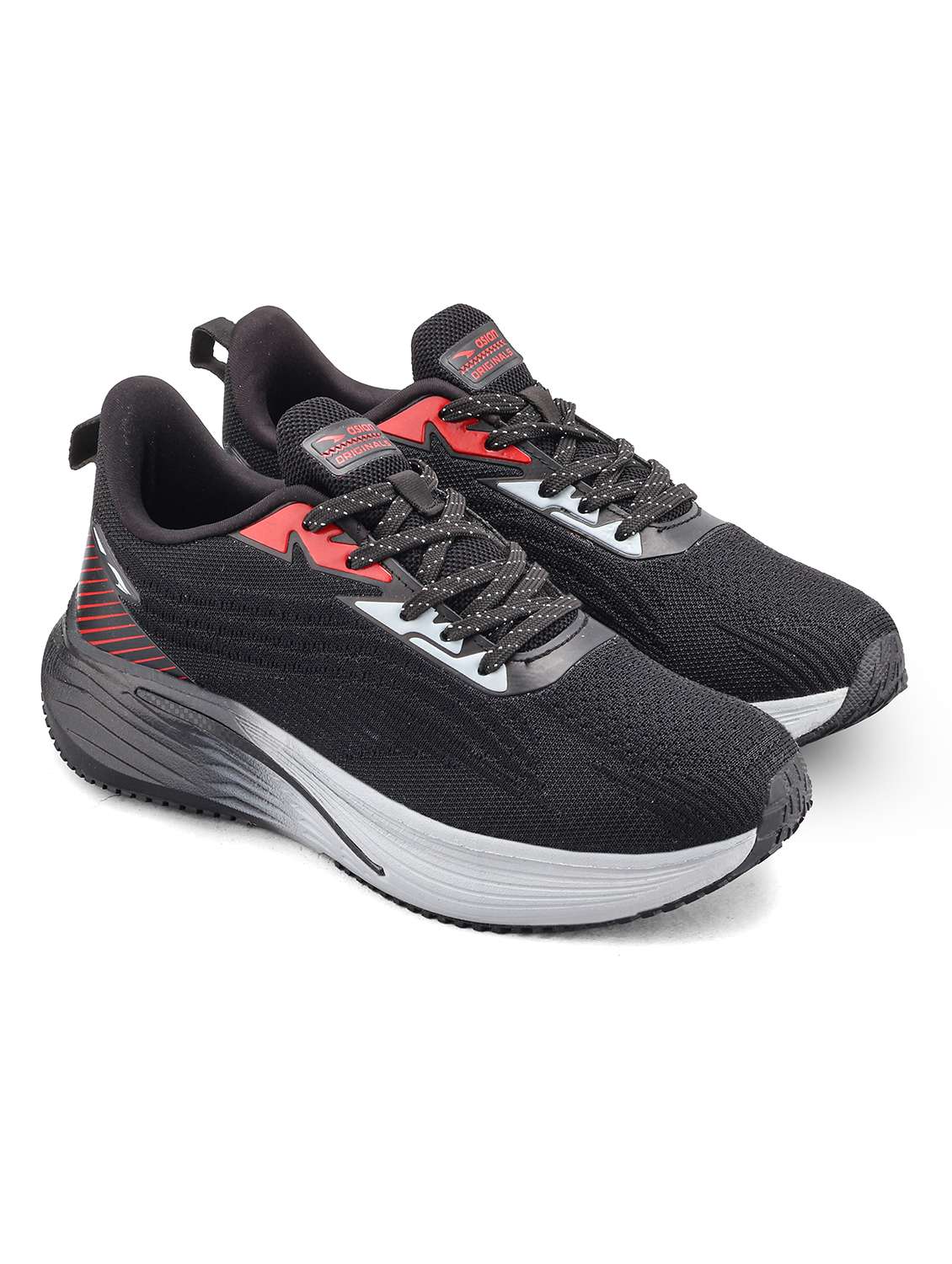 men black lace up sport shoe - 22524323 -  Standard Image - 1