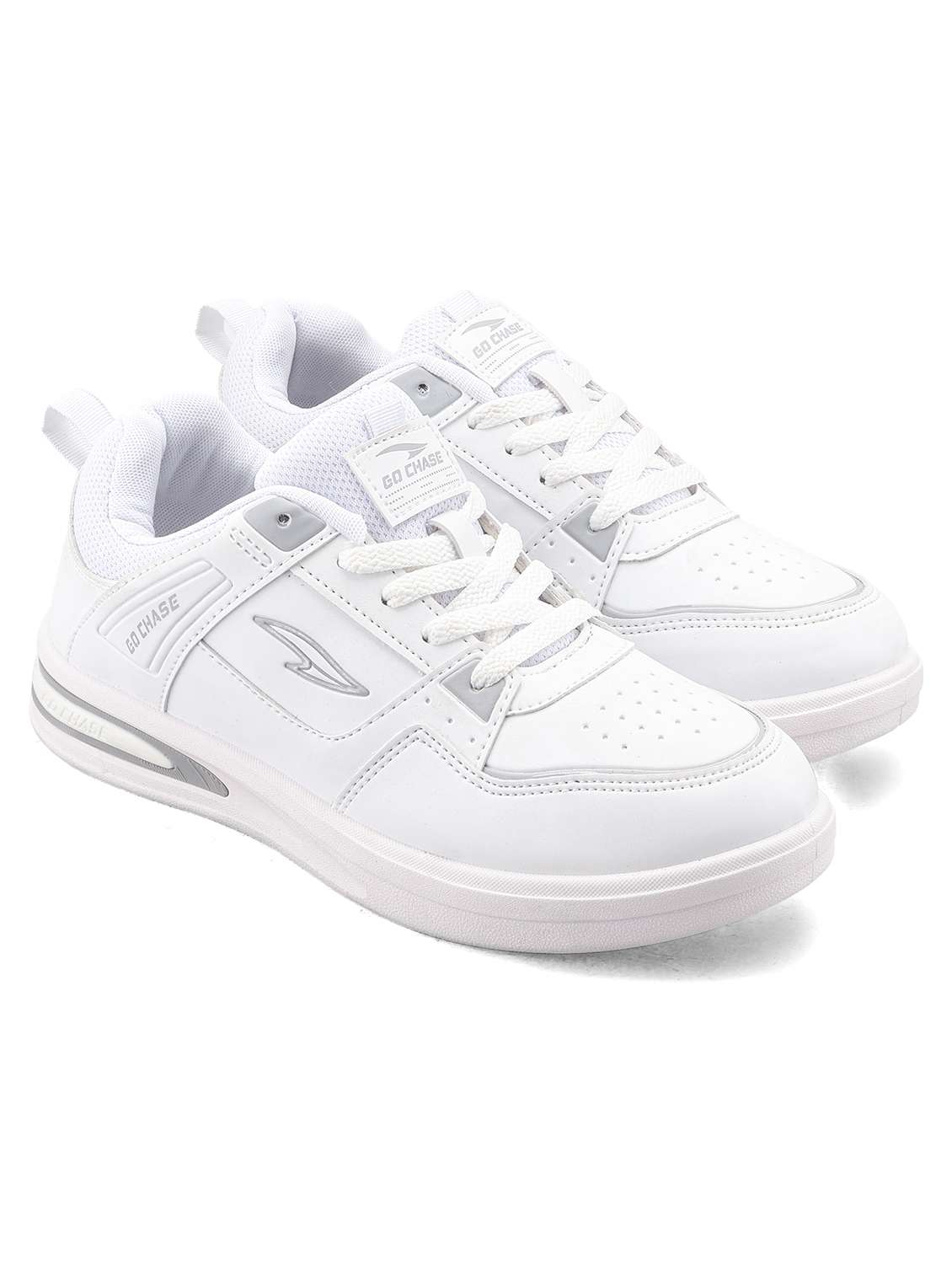 men white lace up sneaker - 22524335 -  Standard Image - 1