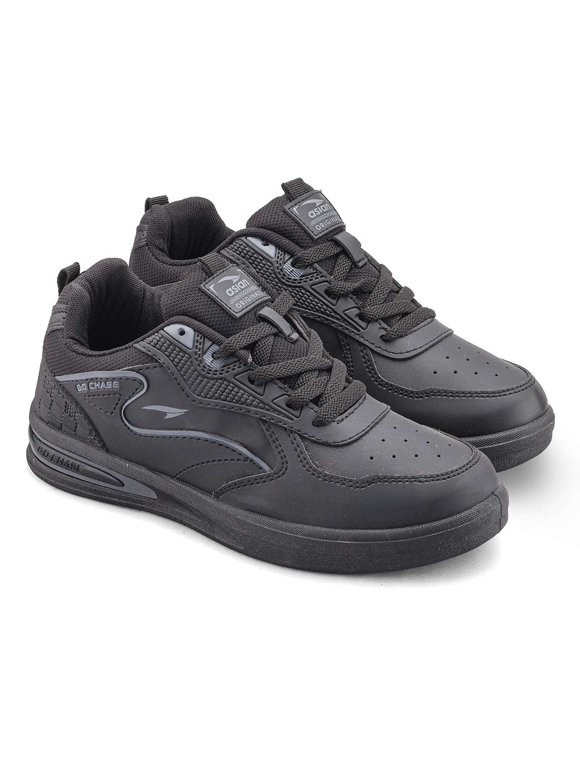 Men Black Lace Up Sneaker - 22524339 -  Standard Image - 1