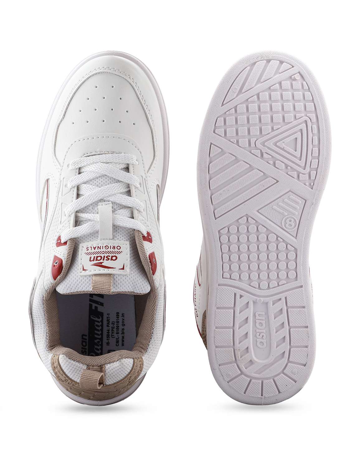 men off white lace up sneaker - 22524341 -  Standard Image - 4