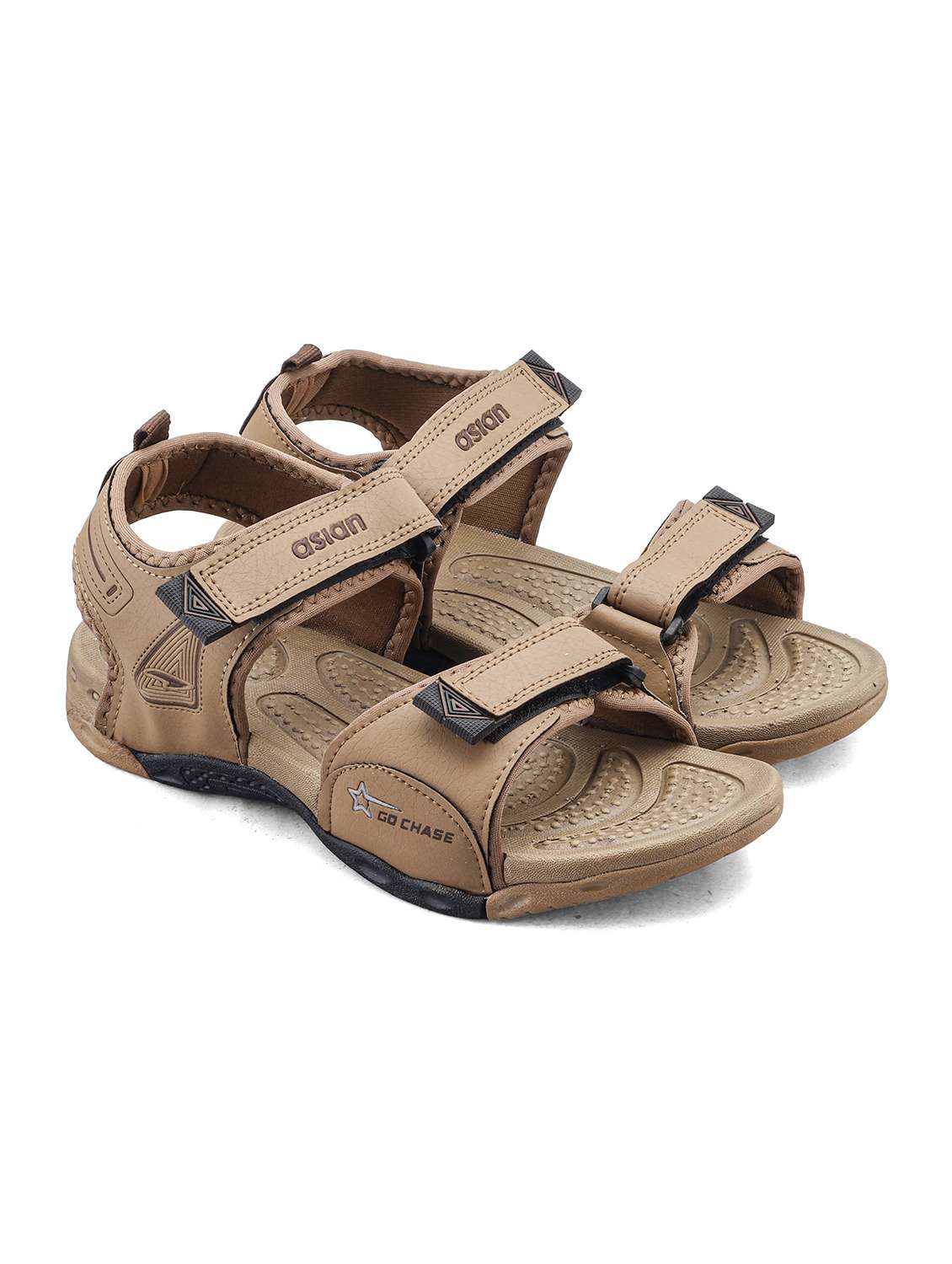 men brown back strap floater - 22524379 -  Standard Image - 1