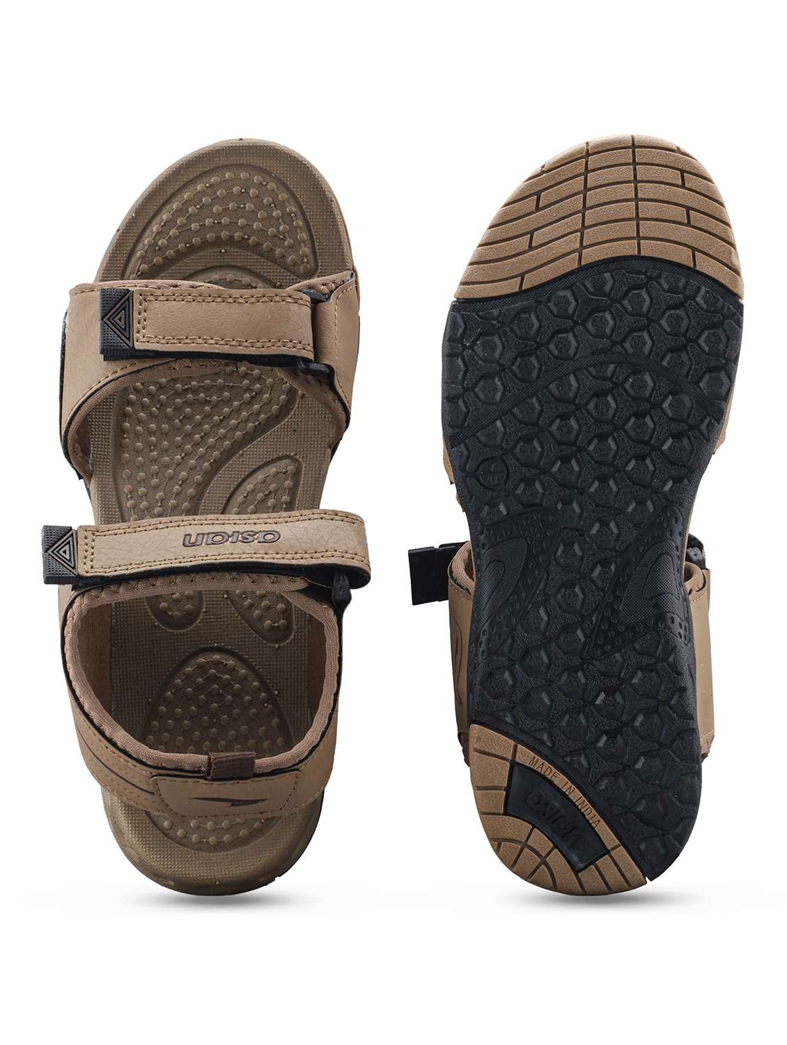 men brown back strap floater - 22524379 -  Standard Image - 4