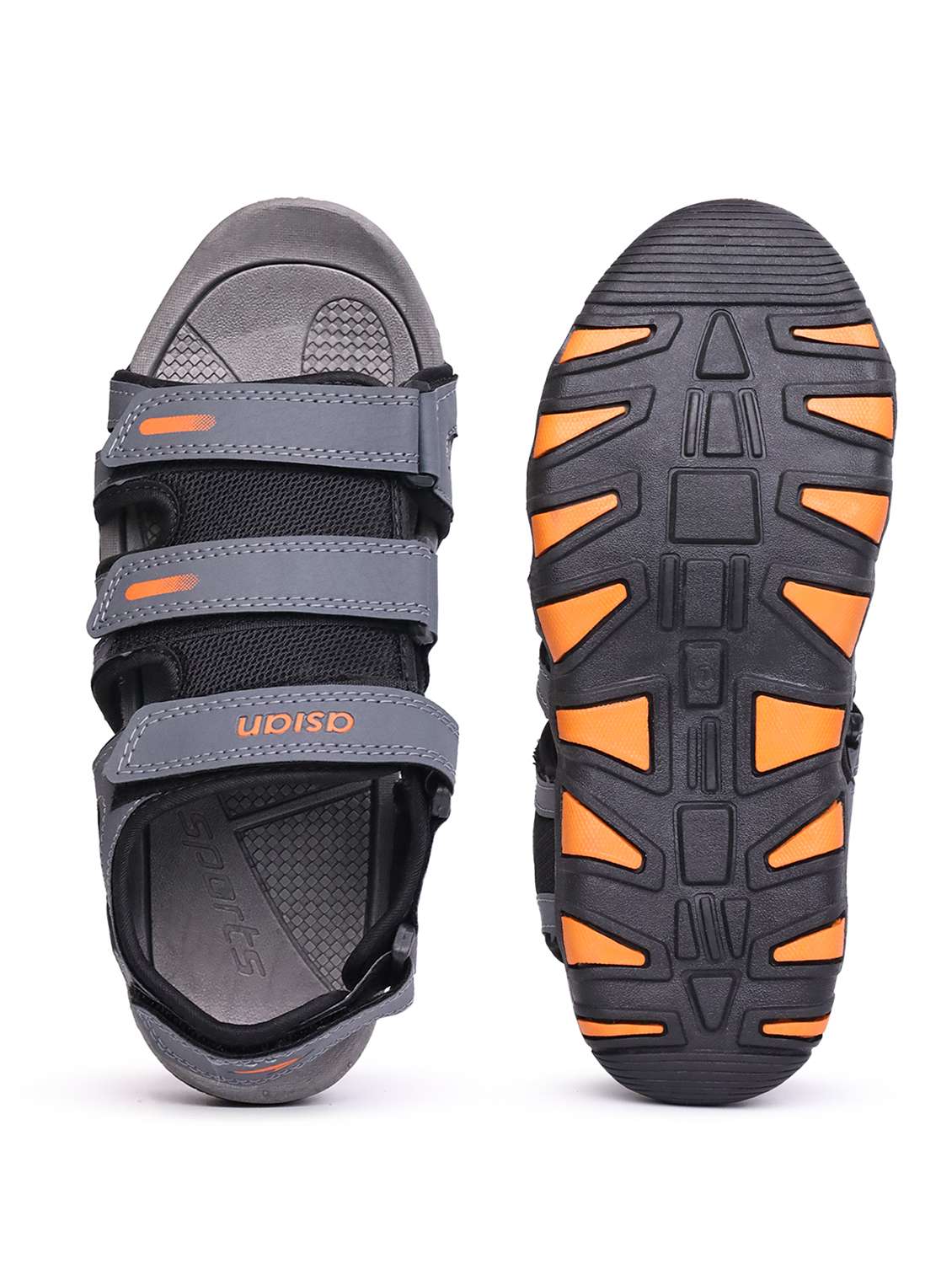men grey back strap floater - 22524381 -  Standard Image - 4