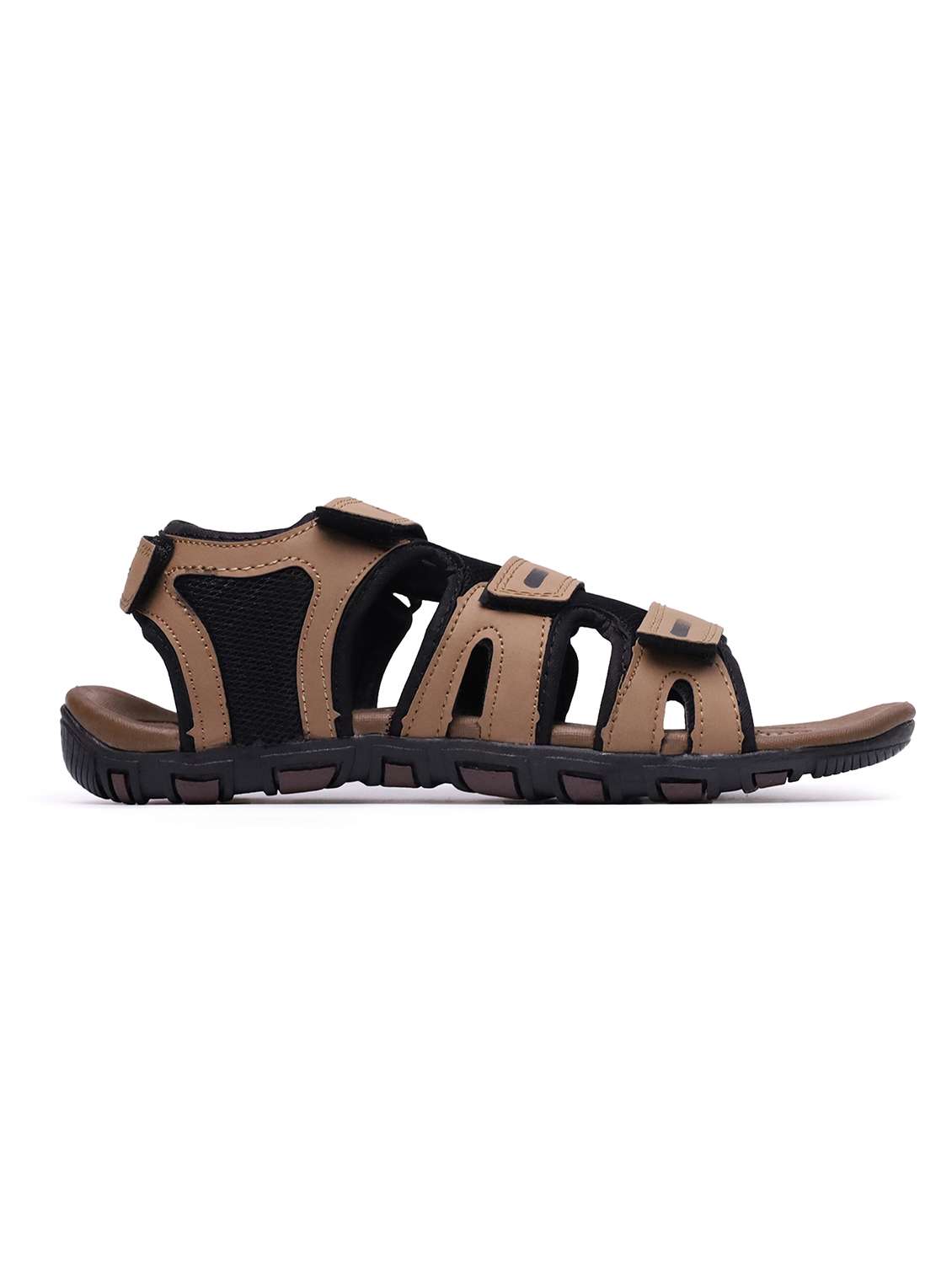 men brown back strap floater - 22524382 -  Standard Image - 1