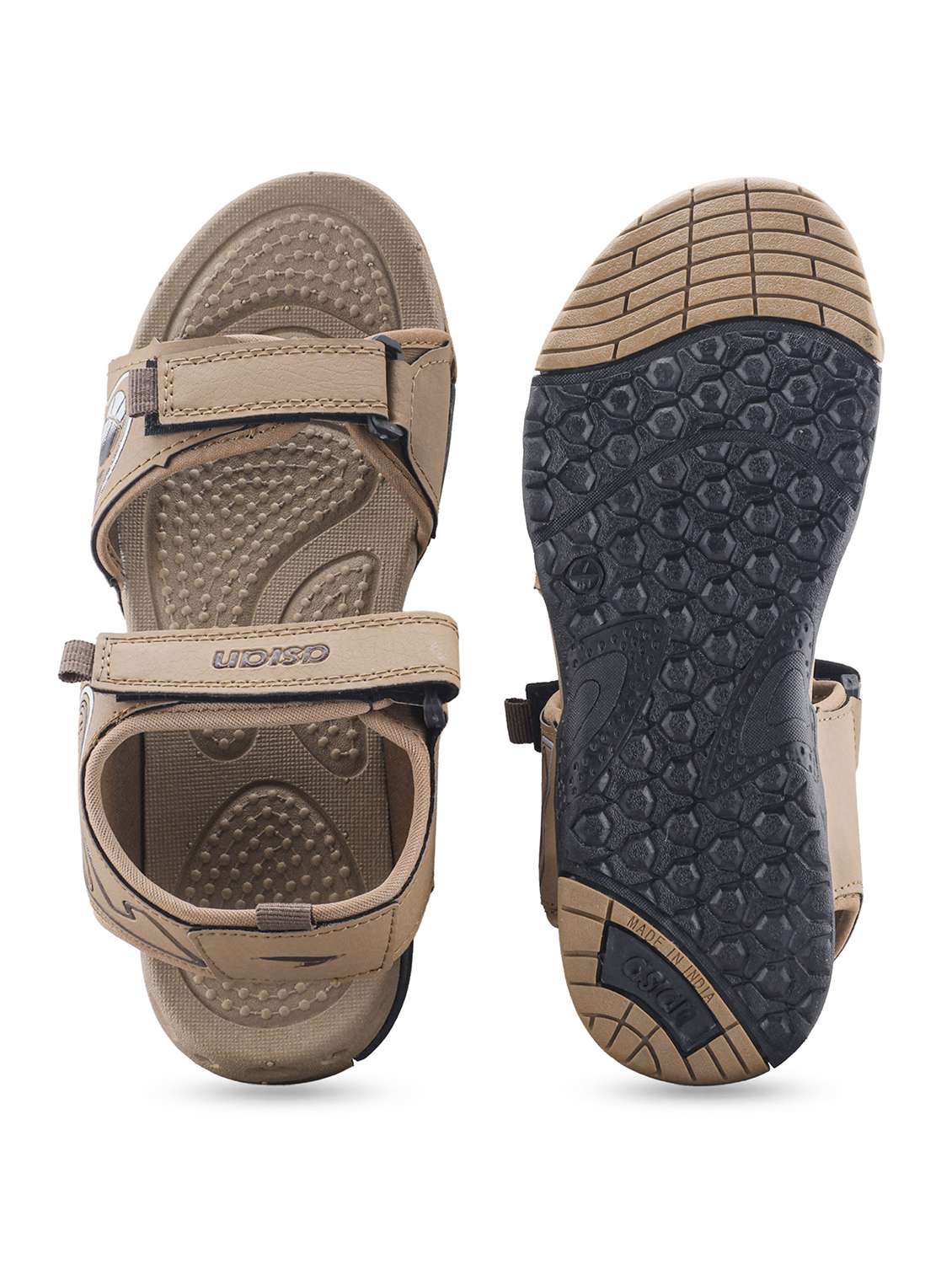 men brown back strap floater - 22524385 -  Standard Image - 4