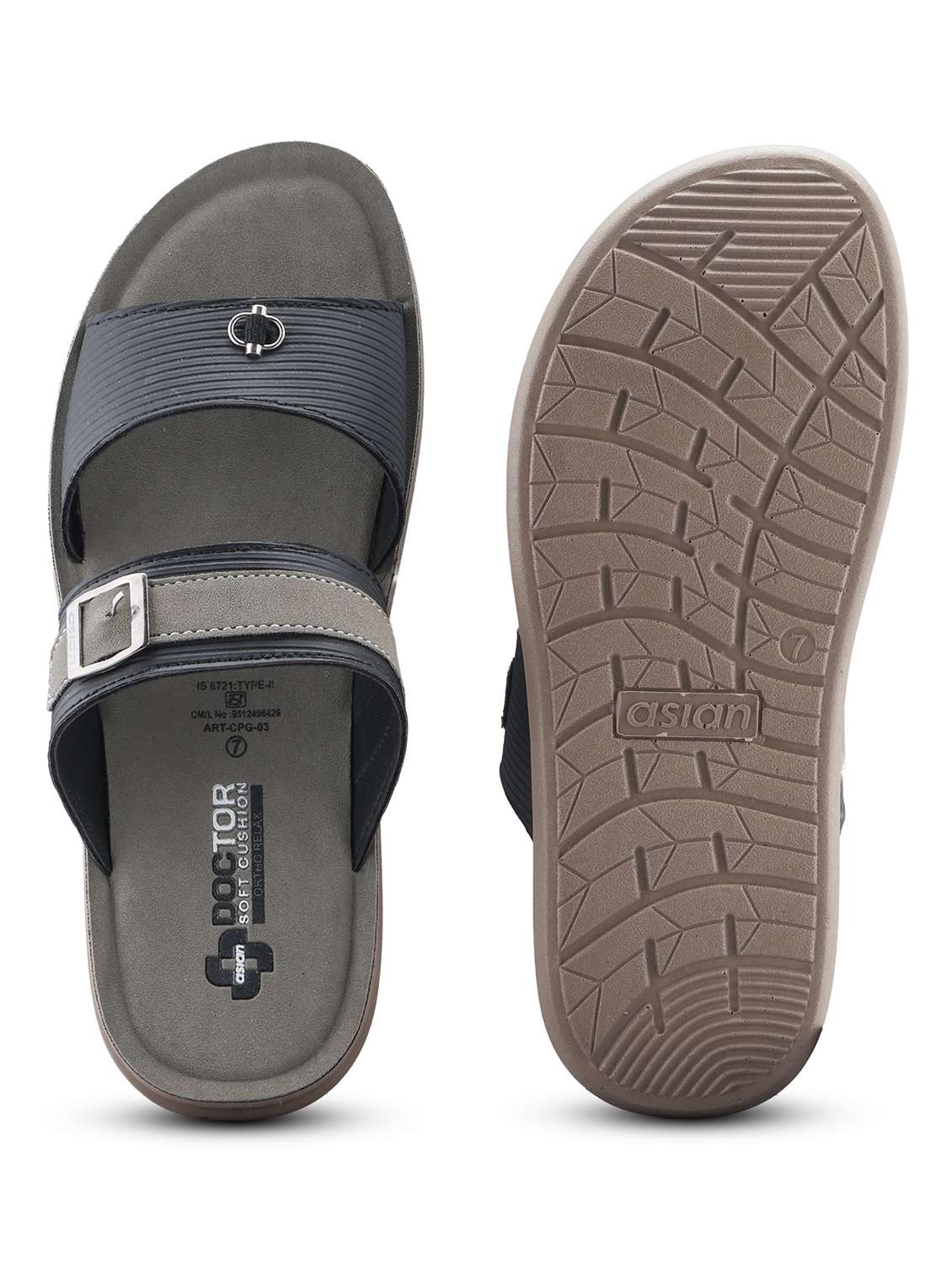 men slip on ortho slipper - 22524389 -  Standard Image - 4