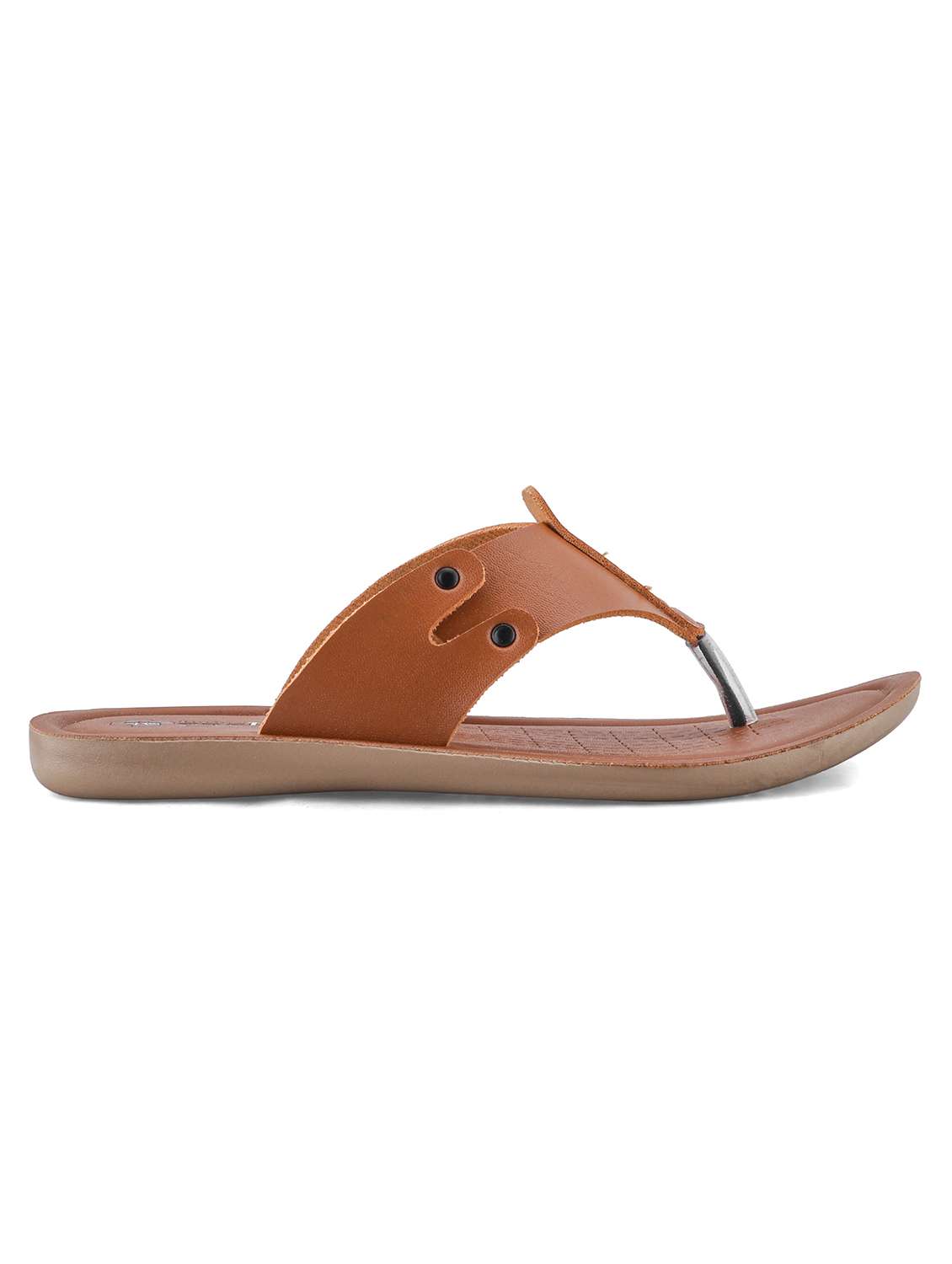 men tan toe seperator slipper - 22524394 -  Standard Image - 1